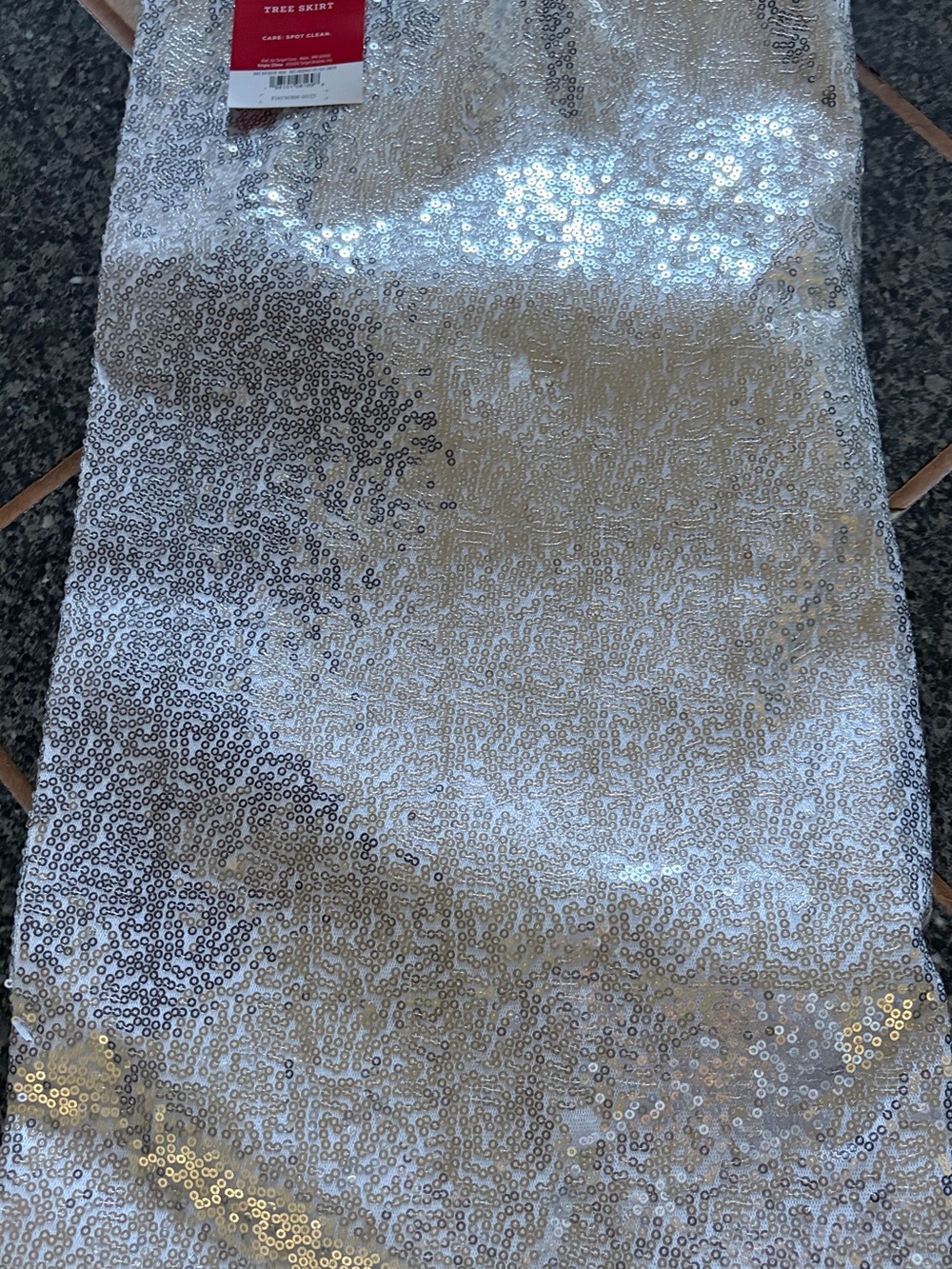 Silver Sequin Tree Skirt
